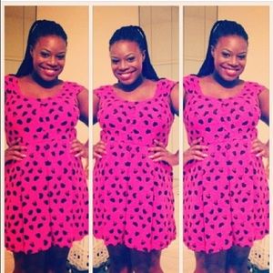 (✨) Heart design skater dress